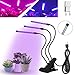 Produktbild Aufun 30W Pflanzenlampe LED 54 LEDs 3 Kopf Pflanzenleuchte mit Befestigungsclip und Zeitschaltuhr Pflanzenlicht für Gewächshaus Hydroponik Grow Box Veg Wachstum