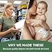Happy Little Camper Super Saver Diapers, Size 4, 25 Count | Budget-Friendly Disposable Baby Diapers for Sensitive Skin | Hypoallergenic, Fragrance-Free, Ultra Absorbent