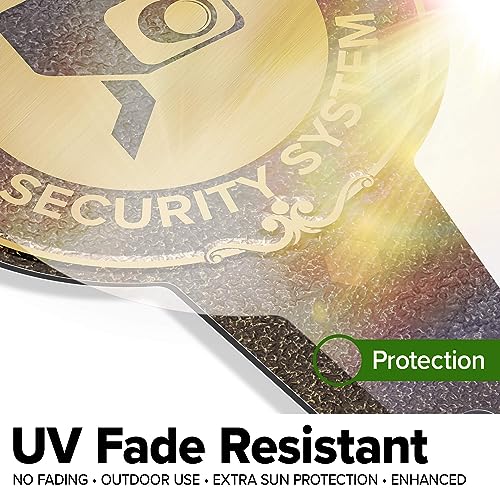Image of 24-Hour, Video Security System Sign, 9x17, Heavy Duty Integrated Ground Stakes, Indoor /Outdoor Use, Rust Free Aluminum Composite, Made in USA by My Sign center