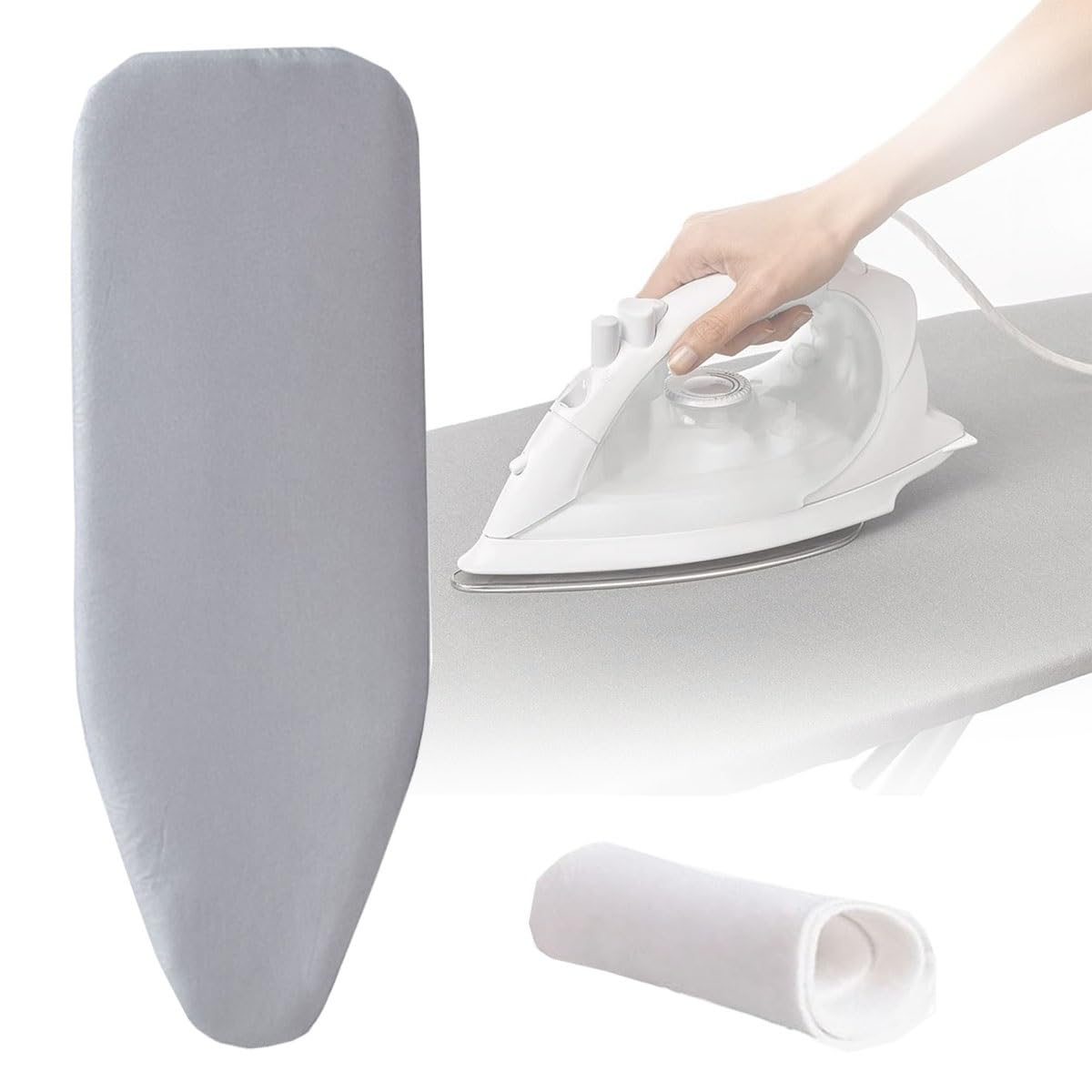 Lelico B Ironing Oard Cover 92X33 97X33 110X35 122X38cm Iron Oard Cover With Padding Ease Of Use And Installation Cotton Ironing Oard Cover And Pad (Color : Size : Medium(100X34cm))