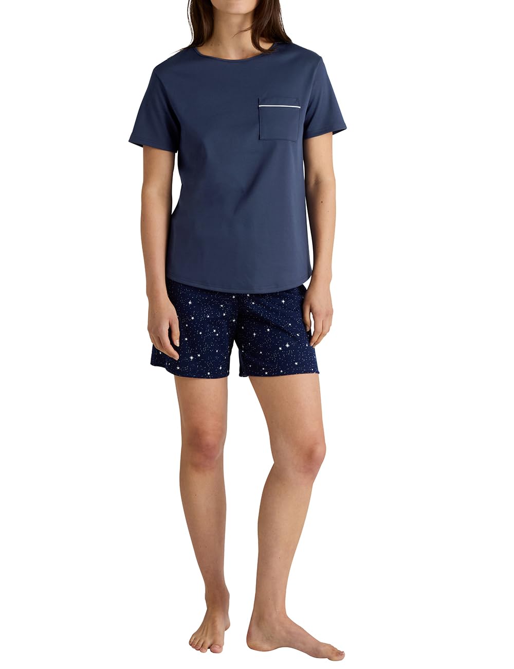 Calida Women's Peacoat Blue Sweet Dreams Pajama Set, 44-46