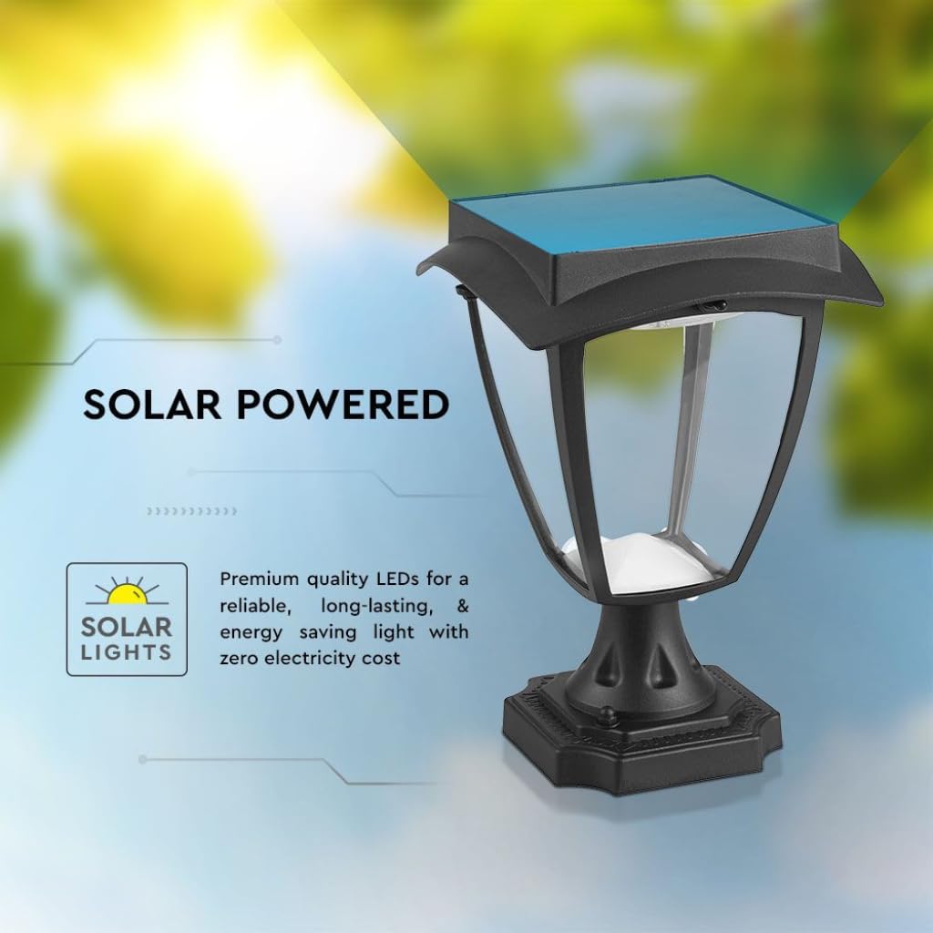 V-tac VT-983 Sevilla Solar sokkel – Zonne-energie – LED lamp - 2 licht kleuren