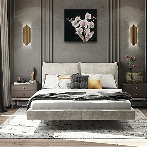 Kunstorner Flower Wall Art Decor Orchids Floral Wall Hanging 24"X24",Black And Retro White… #TOP3
