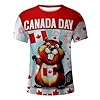2026 Graphic Print Short Sleeve T-Shirt Comfortable Casual Crew Neck Shirt for Daily and Outdoor Activities, red, 5XL #2