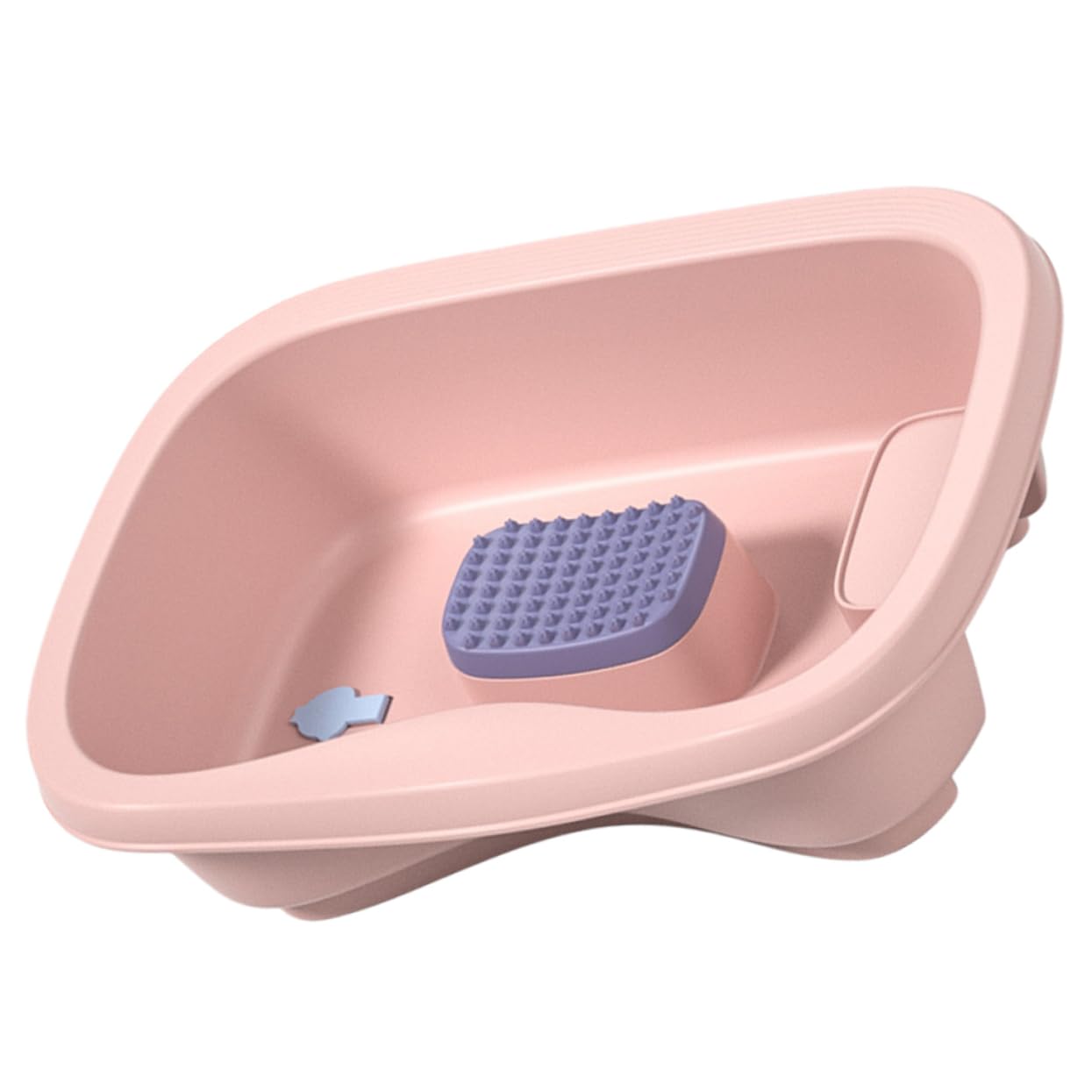 KOMBIUDA Bedside Hair Washing Basin Portable Sink for Elderly Pregnant Women Seniors Children Curved Edge for Comfort