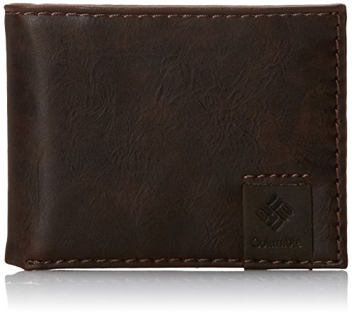 Columbia Men's RFID Blocking Lofton Slimfold Security Wallet, Brown, One Size