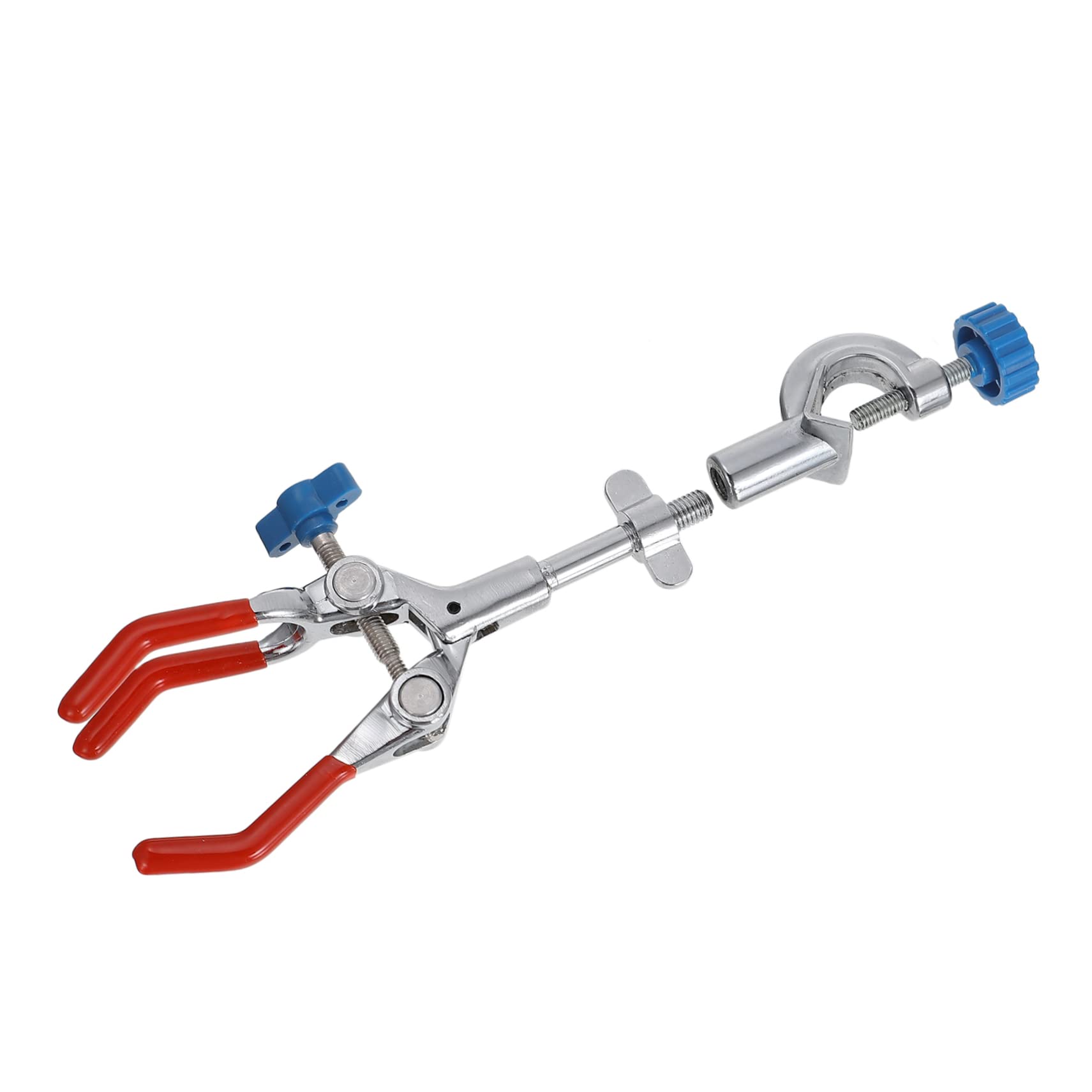 SOLUSTRE Practical Tube Clamp Holder Three Prong Fixing Clip Lab Beaker Clamps Tubing Science Experiment Clip