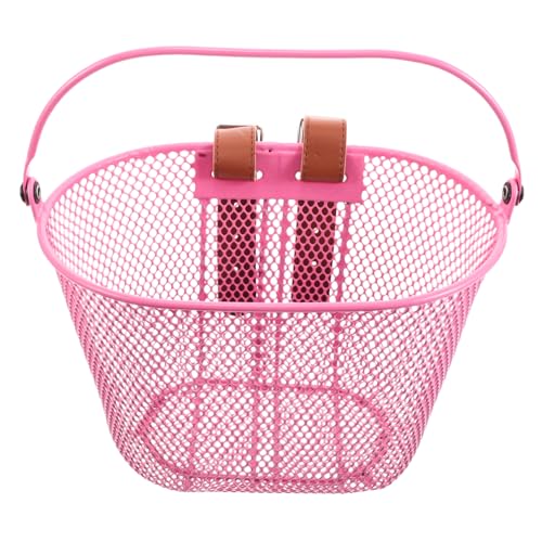 SUPVOX Front Bike Basket for Stylish Metal Handlebar Basket for Bikes Detachable Design Versatile Cargo Organizer for Accessories