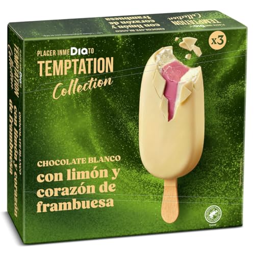 Helado bombón limón y frambuesa Dia Temptation 3 x 67