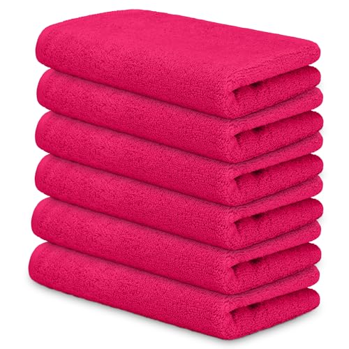 DECASATEXTIL – Lot de 6 Serviettes Bidet 30x50 cm en 100% Coton – Serviettes Visage et Bain...