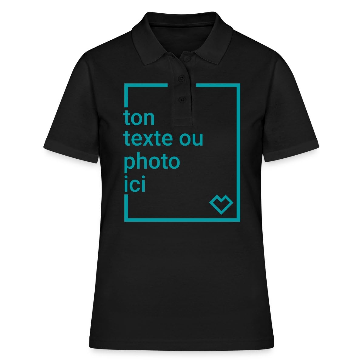 Spreadshirt Polo Shirt Personnalisé avec Texte ou Photo Imprimé Polo Femme