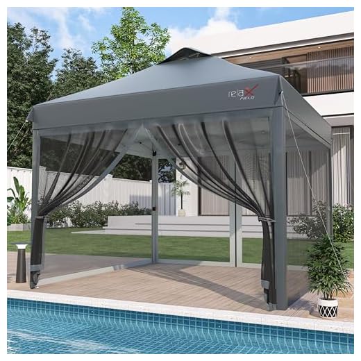 RELAX FIELD 10x10 Pop Up Canopy Tent
