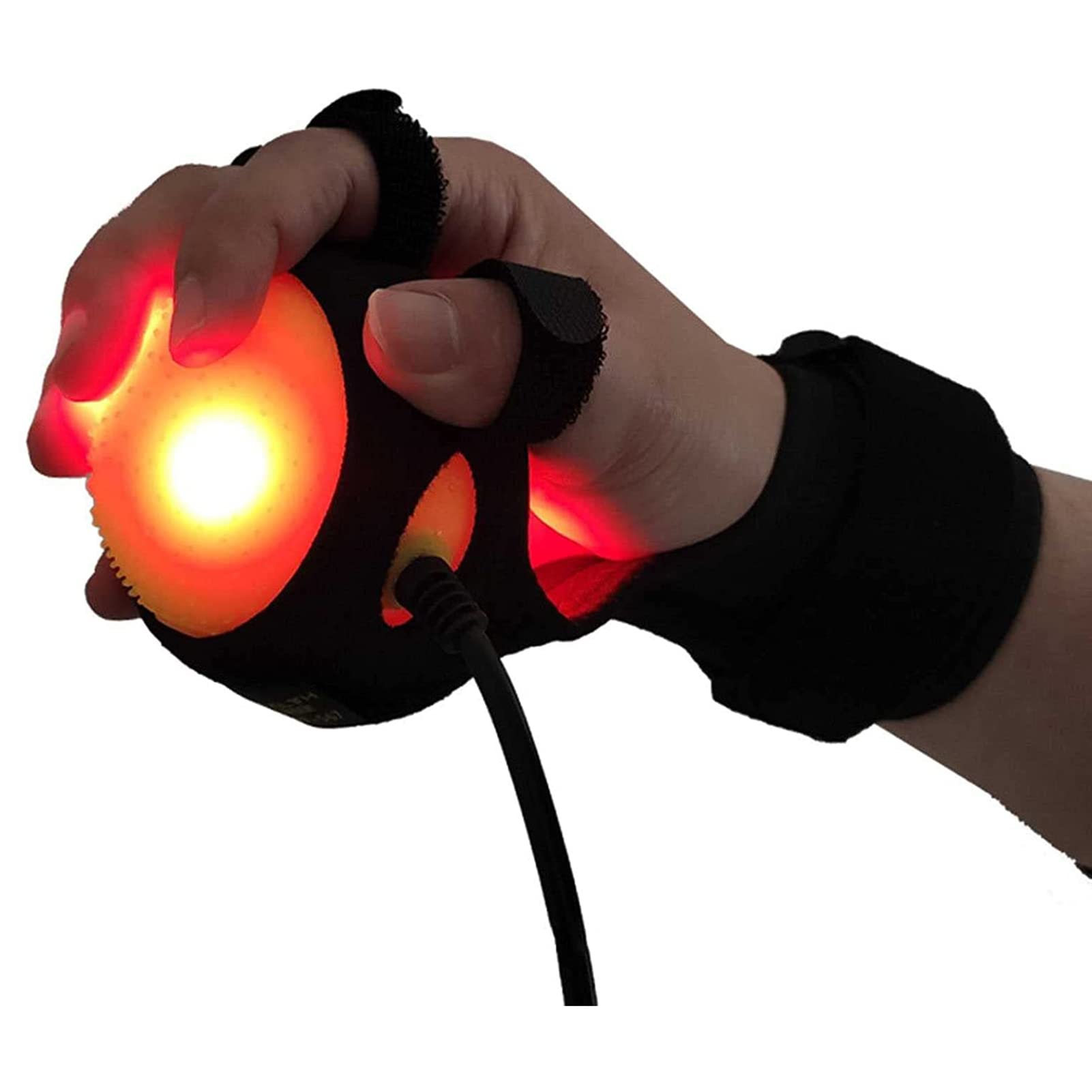 ZZBB Hand Rehabilitation Gloves, Heating Vibration Finger Orthoses Hand Hemiplegia Rehabilitation, Rehabilitation Equipment for Stroke Hemiplegia Flexion Correction