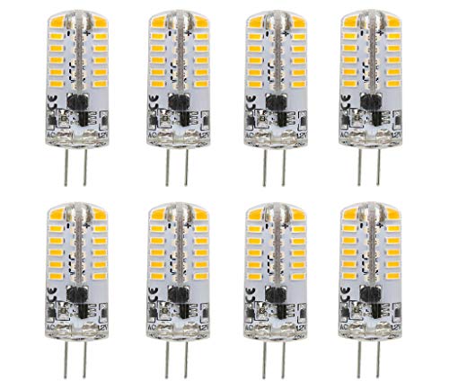 Super Deal Product G4 LED Light Bulb 3W LED Bulb Warm White LED Corn Bulb,G4 Bi-Pin Base 48 LED Light for Home Kitchen Ceiling Lights,3W(20W Halogen Equivalent),Non-Dimmable,Warm White 3000K,48 Pcs 3014 SMD,8 Pack Super Deal Product G4 LED Light Bulb 3W LED Bulb Warm White LED Corn Bulb,G4 Bi-Pin Base 48 LED Light for Home Kitchen Ceiling Lights,3W(20W Halogen Equivalent),Non-Dimmable,Warm White 3000K,48 Pcs 3014 SMD,8 Pack