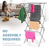 Taylor & Brown Supreme 3 Tier Clothes Airer – Foldable Laundry Drying Rack with 27m Drying Space, Sure Grip Non-Slip Feet, Compact Clothes Horse for Indoor & Outdoor Drying - Image 3