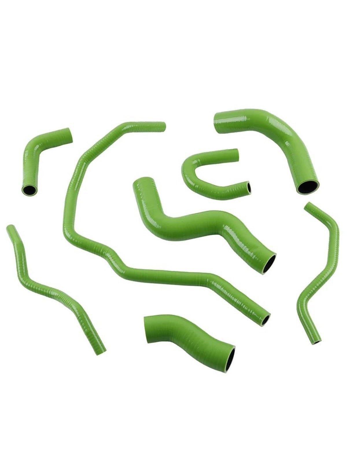 Manguito intercooler Kit De Mangueras De Refrigerante De Silicona para Radiador Turbo HORP1642 para VW para Golf GTI MK5 2.0 TFSi(Verde)