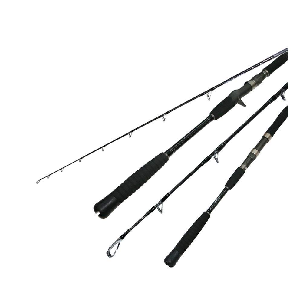 Caña de Pescar Telescópica,Caña para Mar Jigging Lenta caña de Pescar 1.68m .8m alimentación 5kg Océano Barco Carbono Caña 80-200g100-250g por el mar Rod