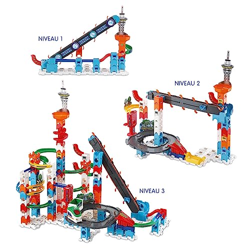 VTech Marble Rush Circuit à Billes Électronique Super Sky Tower Set XL300E Jeu de Construction 143 Pièces 10 Billes Cadeau Enfant Dès Contenu en Français - vue 2