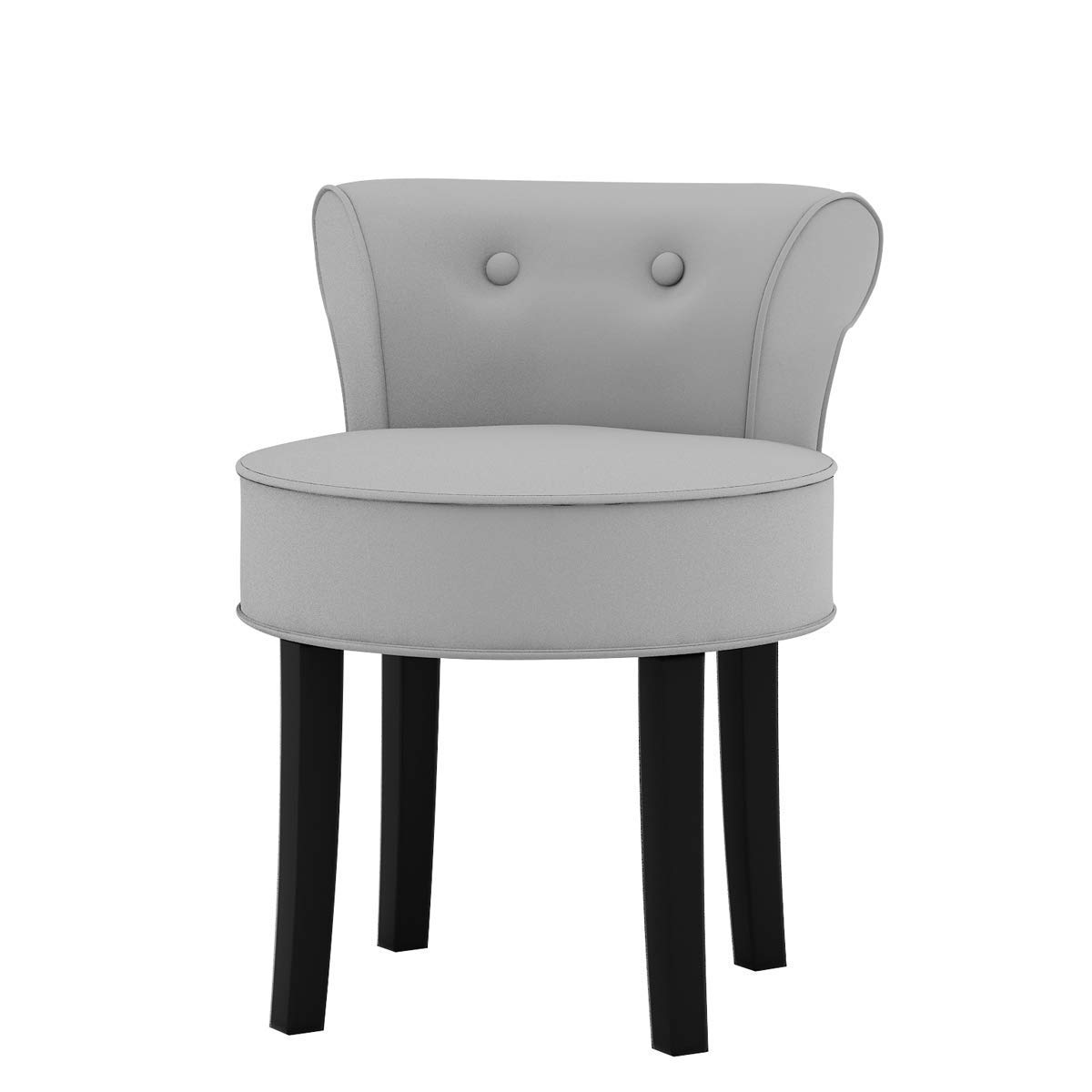 Vanimeu Grey High back Vanity Dressing Table Chair Ergonomics Bedroom