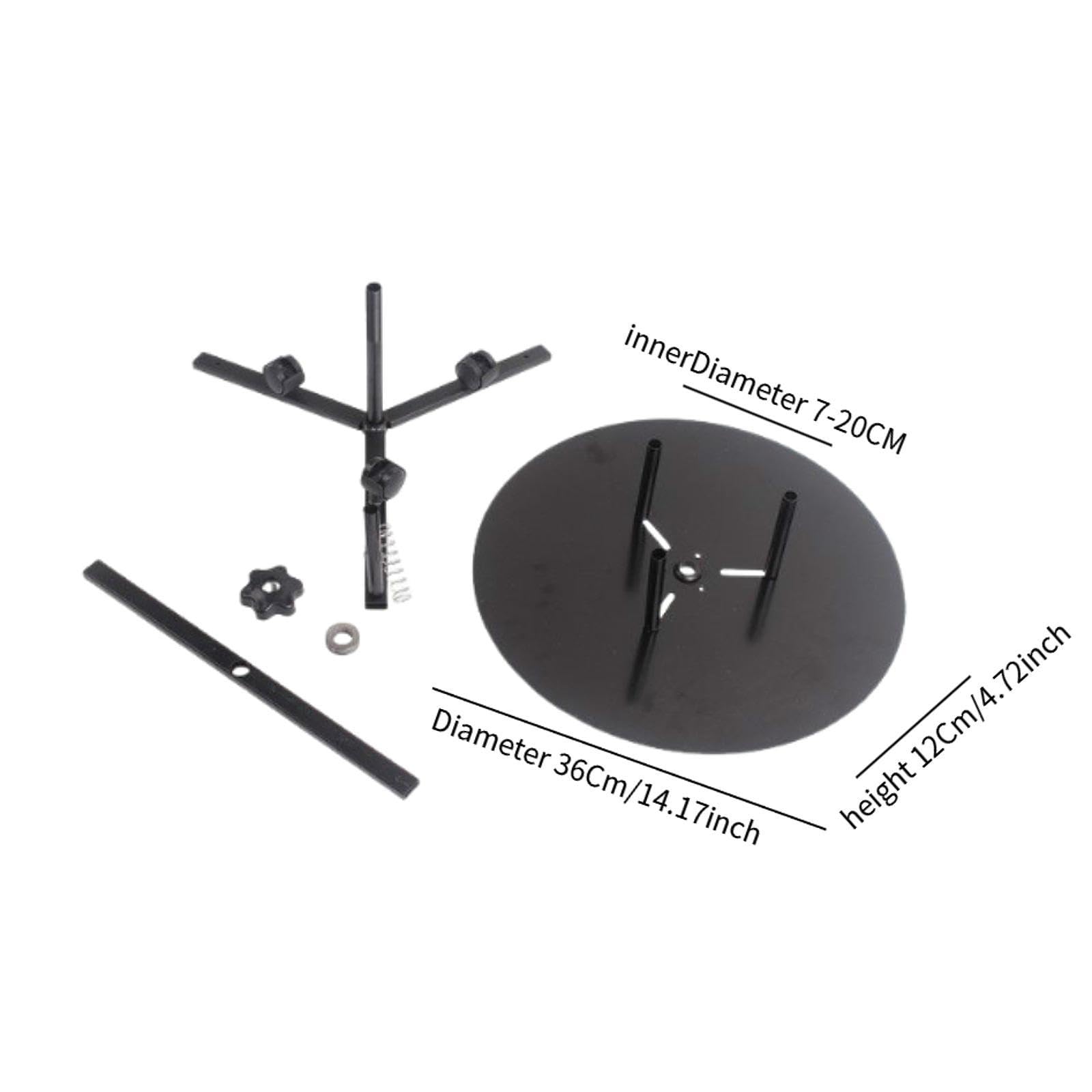 Porta Cavi Rack Dispenser Filo Porta Bobina Cavo Supporto Elettricista Stabile Compatto Metallo Regolabile Attorcigliamento Recupero Preciso, 1 Livello 36 Cm