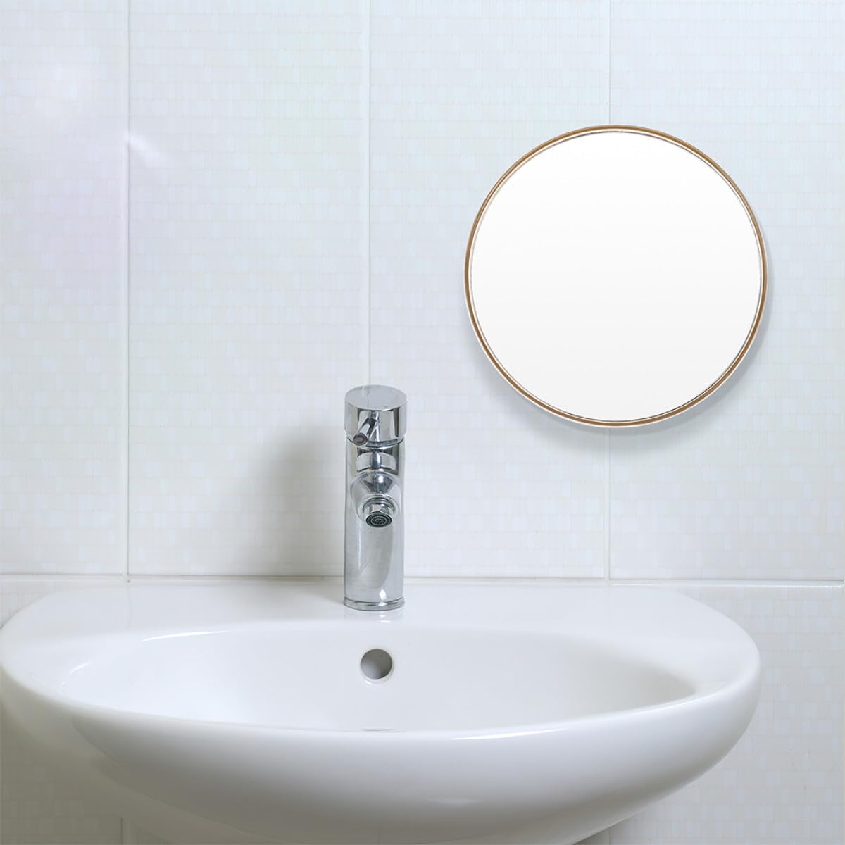 Tofficu Espejo de Aumento Portátil 30x con Ventosa para Montaje sin Taladro, Espejo de Maquillaje Redondo de Plástico y Vidrio para Baño y Viaje