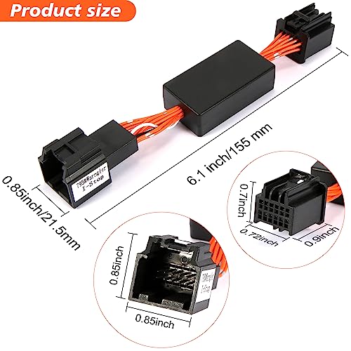 VOFONO Upgrade Auto Start Stop Eliminator Compatible with Jeep Wrangler JL JLU Gladiator 2018-2023 Stop Start Engine System A-Off Delete Disable Canceller Device Cable (Not fit 4XE) - Thumbnail 6