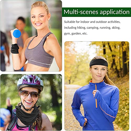 Image of XJARVIS Bandana & Neck Gaiter Scarf for Men & Women | Odor-Free, Breathable, Super Soft, Durable & Multifunctional | Headband, Face Mask, Dust & Sun Protection - Free Size, Black