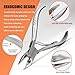 Heavy Duty Podiatrist Toenail Clippers for Thick and Ingrown Nails, Hand Forged Stainless Steel Toe Nail Clippers for Men Women Seniors