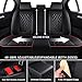 JXTH Car Seat Covers Full Set for Chevrolet Trax 2015-2026, Waterproof Nappa Leather Car Seat Cover with Memory Foam, Full Coverage&360° Protection Car Seat Covers Sets (5 Seat,Black&Red)