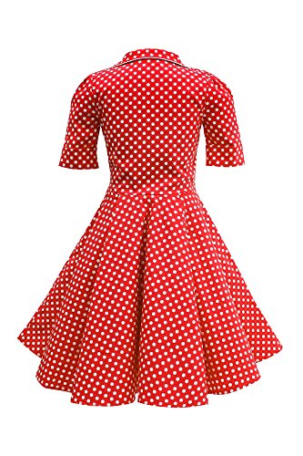 BlackButterfly Kids 'Sabrina' Vintage Polka Dot 50's Girls Dress2