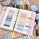 ANNTIM 2000 Stück Haftstreifen, 10 Stile Sticky Notes Transparent, Sticky Notes Pastell, Haftnotizen Pastell Morandi Sticky Notes Bunt Notizzettel für Büro Schule Seitenmarkierung Klebemarkierung