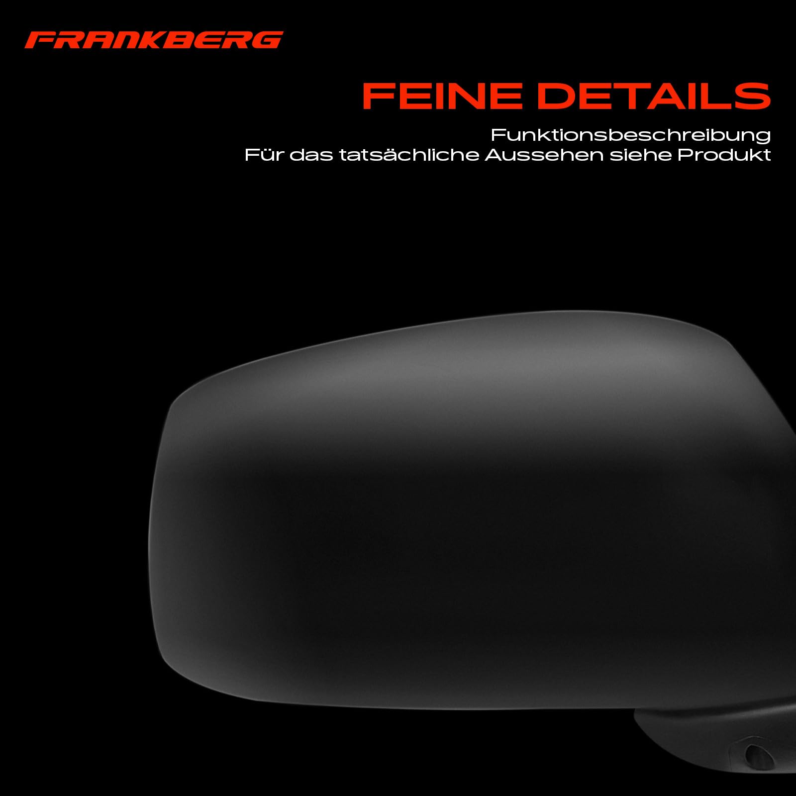Frankberg Specchietto retrovisore esterno elettrico destro a 3 Poli | Compatibile con: Frontiera, Navara D22