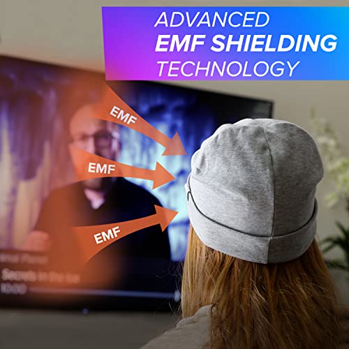 Defendershield Emf Radiation Protection Beanie Cap - Blocks 99% Of Wireless Emf & 5G Radiation (300Hz-10 Ghz) Gray Adult #TOP2
