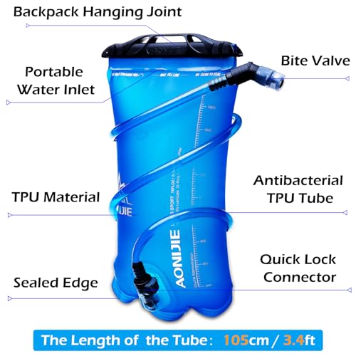 TRIWONDER-Hydration-Bladder-Water-Reservoir-15-Liter-2L-3L-BPA-Free-Water-Bladder-for-Running-Cycling-Hiking-Camping-Backpack