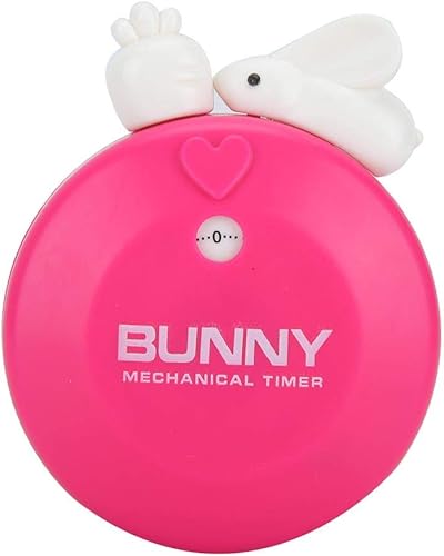 Temporizador de cocina, diseño de conejo de dibujos animados manual de cocina temporizador de alarma recordatorio reloj cuenta atrás herramienta de