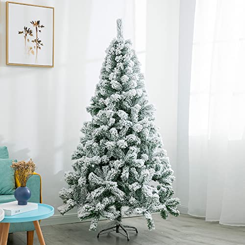 MTKCNTL クリスマスツリー christmas tree 高密度枝数 ヌードツリー 120cm 150cm 180cm 雪化粧ツリー ホワイト グリーン ピンク 保護用手袋付き 説明書付き LZQ1513 収納便利 北欧 リアル (150CM, グリーン/白) [3]