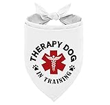 Dog Bandana, Therapy Dog Please Pet Me with, Dogs Scarf Classical Printing, Dogs Scarf Accessories, Doggy Kerchief Pet Kerchief, Christmas Birthday Thanksgiving Doggy Gift A08