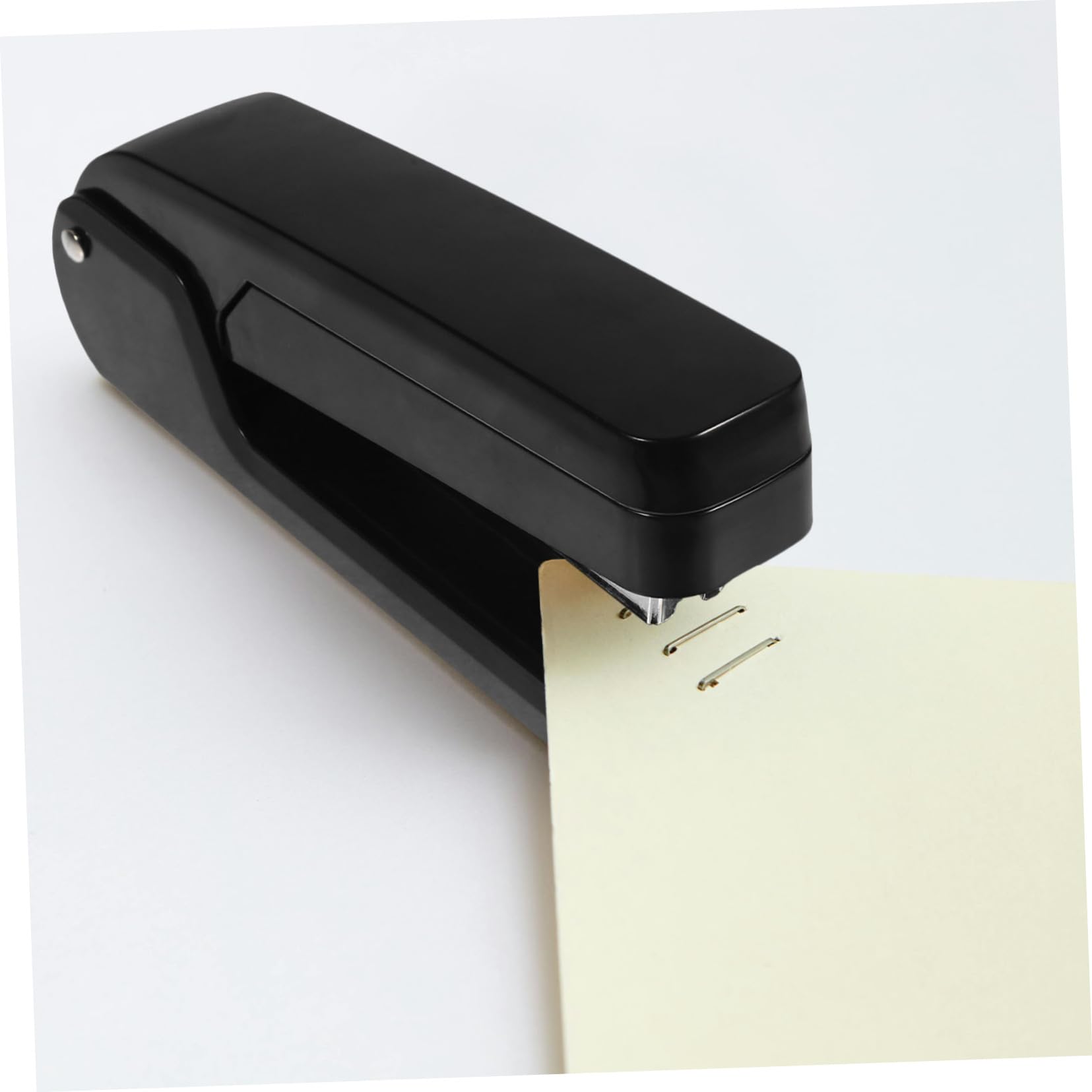 jojofuny 4 Stück Rotationshefter kompakter Hefter rotierend Desktop Hefter schwere Ausführung drehbarer Kleinhefter Hefter zum Heften von Büropapier Bürowefter Plastik Black