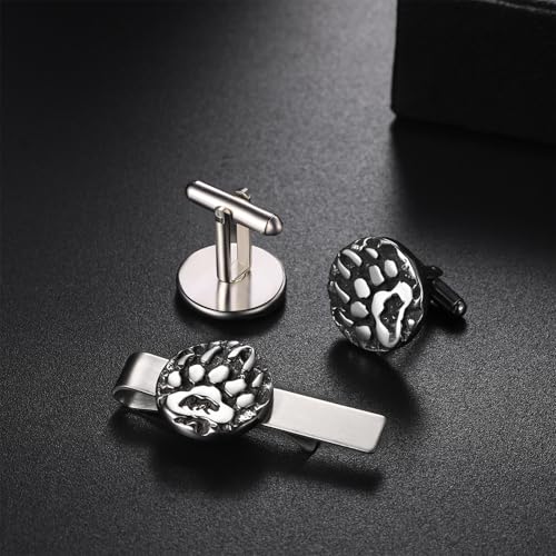 Mancuernillas Vikingas OIDEA para Hombre en Acero Inoxidable miniatura 6