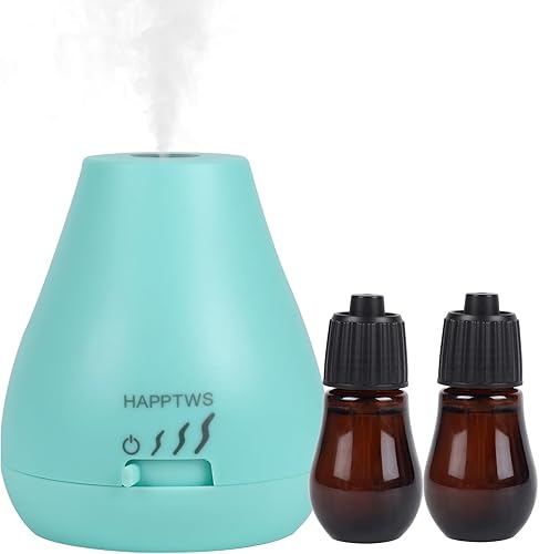 HAPPTWS Difusor de aceite esencial - Difusor sin agua con 3 ajustes de temporizador funciona con pilas para dormitorio, sala de yoga, inodoro,
