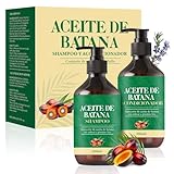 NAYOOH Set de Champú y Acondicionador Batana - Reparación Profunda con Ingredientes Naturales, 200ml x 2, para Todo Tipo...