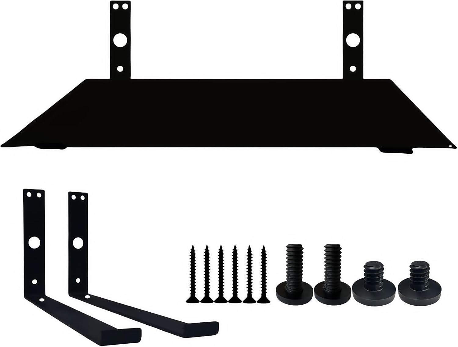for Suncast Horizontal Shed Shelf Kit,Space-Saving Shelf for Outdoor Storage Sheds,23.6" x 11.8" x0.5",with 2 Brackets,Adjustable Bracket Position,Black
