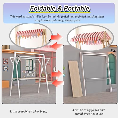Chariot d'alimentation Portable, éclat de marché Pliable avec Roues et verrière, kiosque d'affichage de Vendeur Robuste de 330Lb pour Hot-Dogs, crème glacée, Commerce en Plein air, Jaune