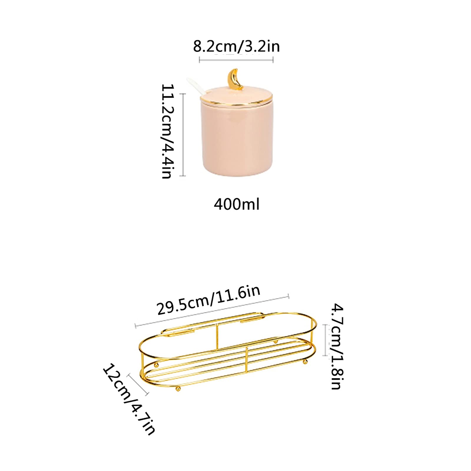 Ensemble de bouteilles d'assaisonnement Ensemble de 3 pièces en céramique Ensemble d'assaisonnement intégré Bocal domestique Bocaux à épices Ensemble de boîte d'assaisonnement avec couvercle cuillère