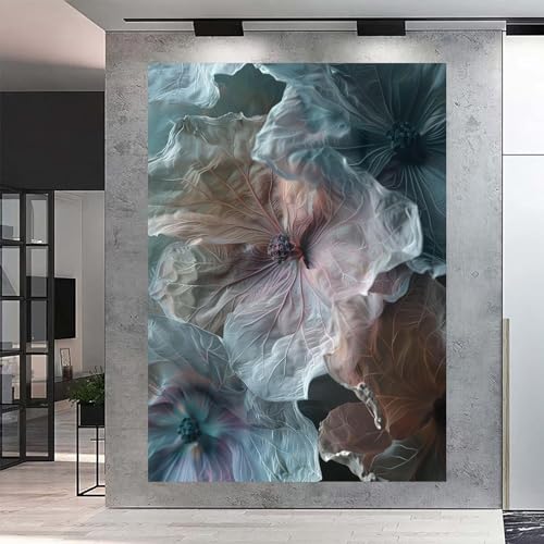 Art mural abstrait fleur décoration affiche moderne 50x70