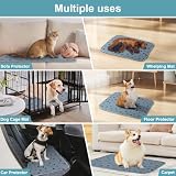 Aomig Waschbare Welpen-Trainingspads 2Pcs Haustier-Urinunterlage Welpenunterlagen Wiederverwendbare Hundetrainingspads Puppy Pads Hunde Katzen Welpen Altere Inkontinente Hunde(Grau Footprints,40*60cm)