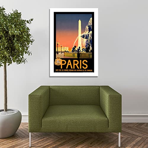 Affiche de voyage Paris encadrée petit format poster mural mat - 7