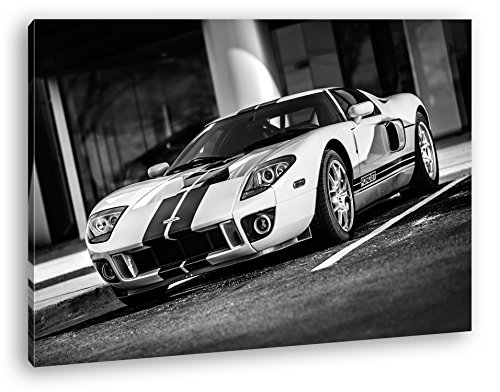 deyoli Magnifique Toile montée sur châssis en Bois véritable pour Ford GT, 120x80