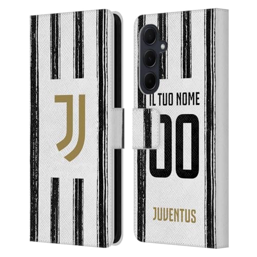 Coque portefeuille Samsung A35 5G motif maillot Juventus pour les jours de match
