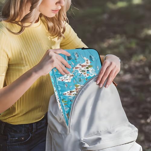 Funda para portátil 13-14 pulgadas con diseño animal miniatura 6
